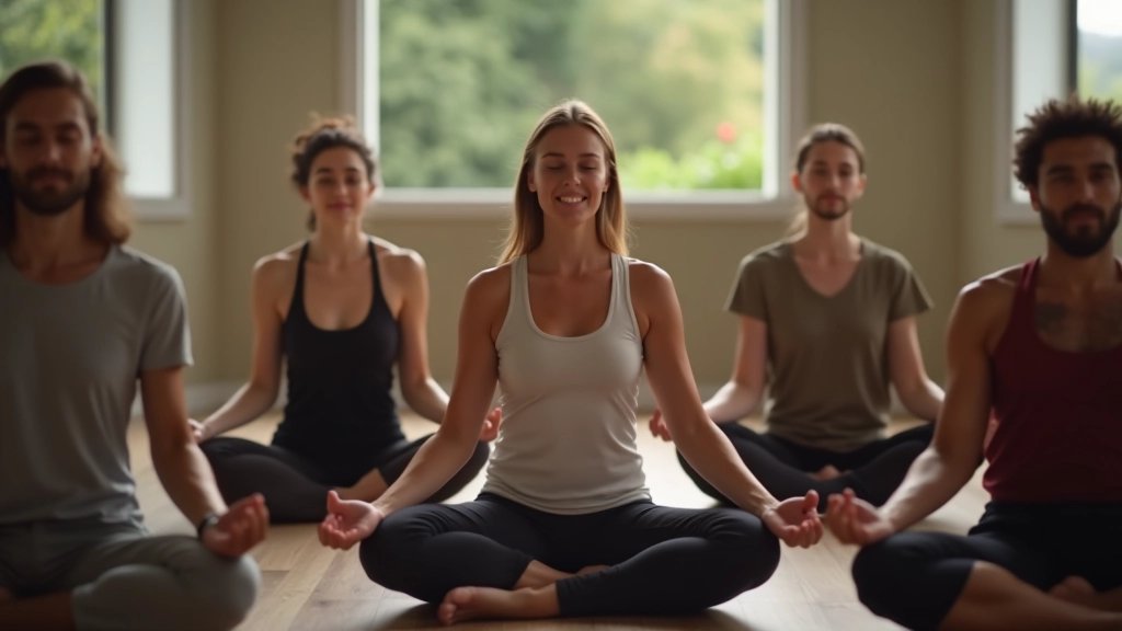 Groupe de personnes pratiquant la méditation ensemble